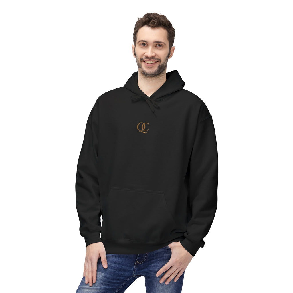 Minimal Tiny Cross Hoodie – Subtle Faith Graphic Pullover