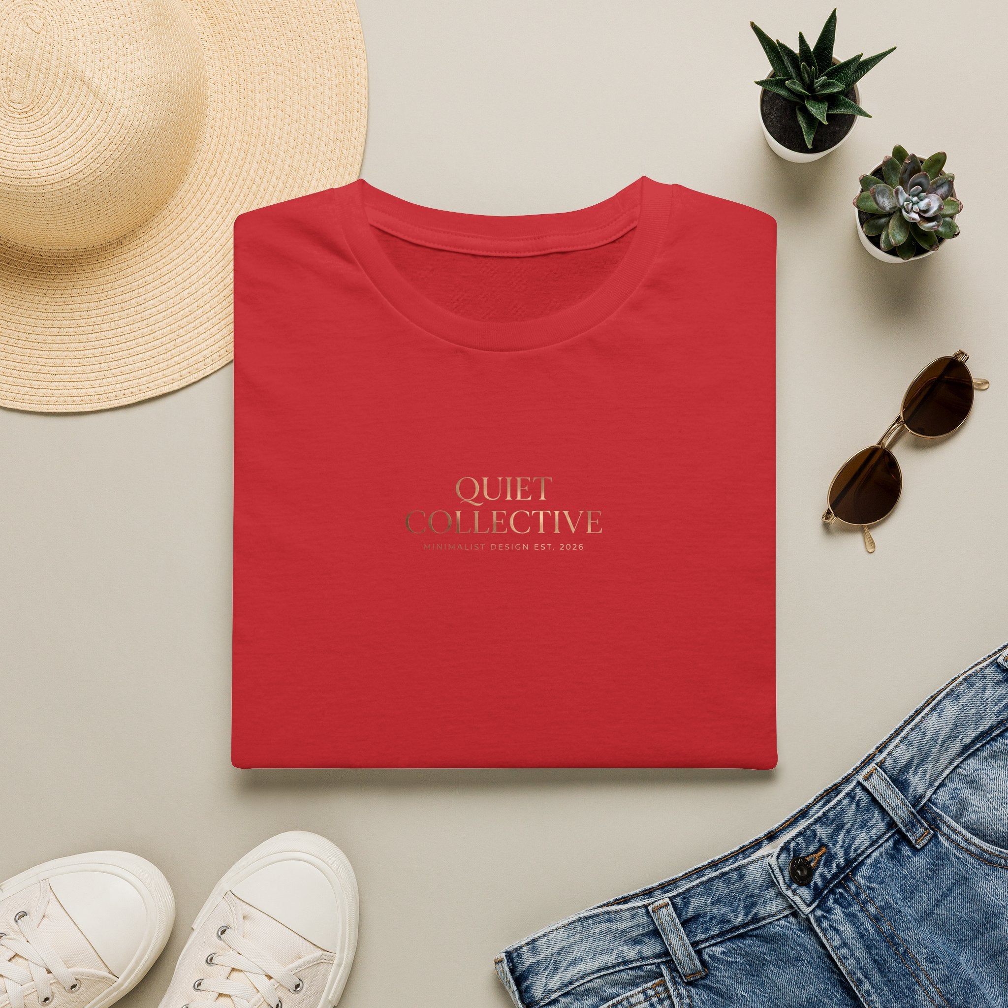 Quiet Collective T-Shirt — Minimalist Relaxed Graphic Tee
