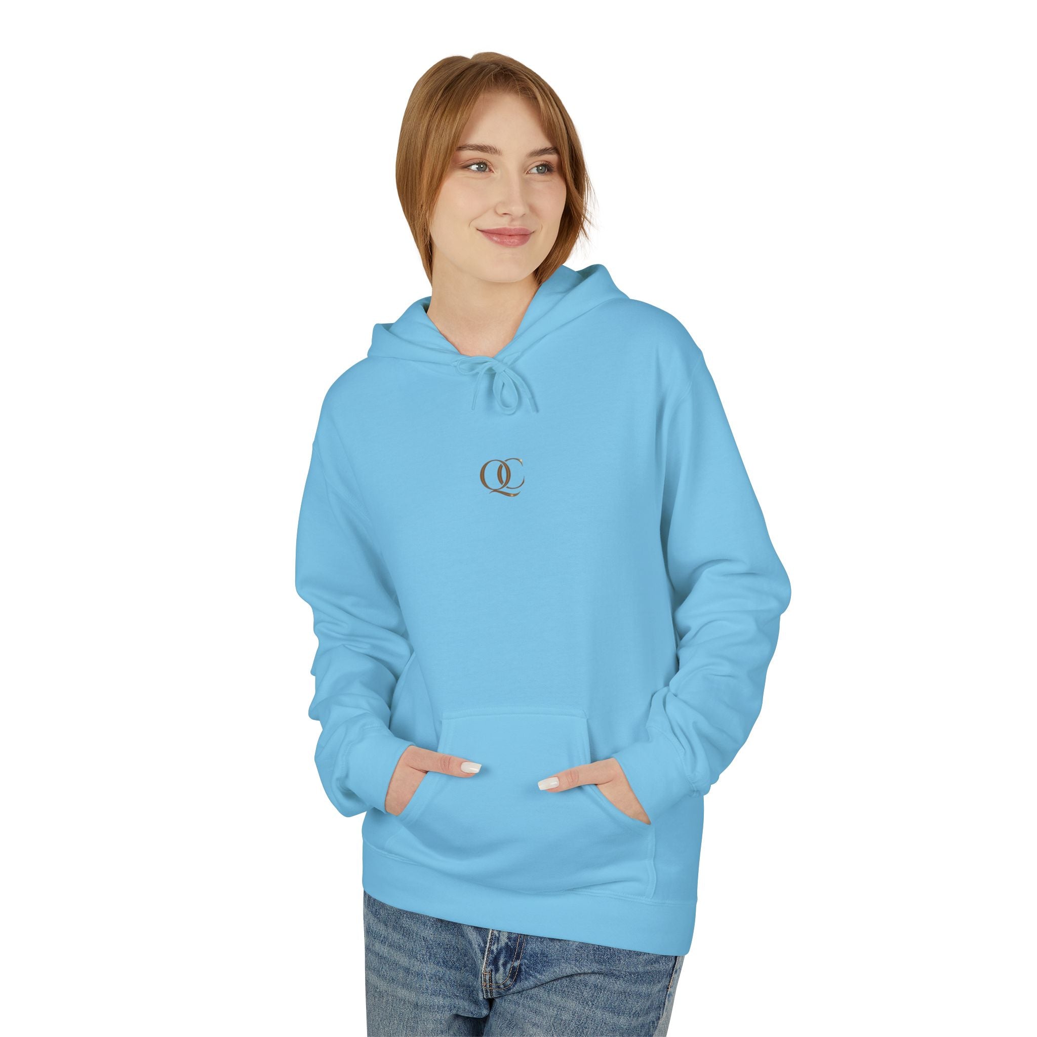 Minimal Tiny Cross Hoodie – Subtle Faith Graphic Pullover