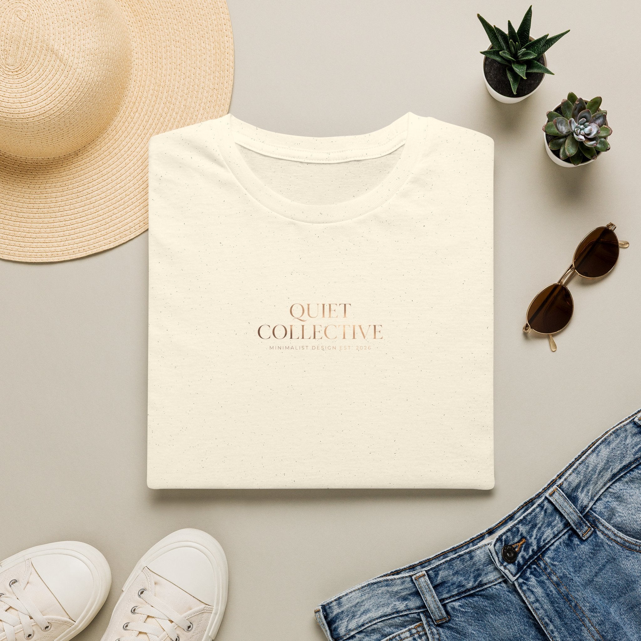 Quiet Collective T-Shirt — Minimalist Relaxed Graphic Tee