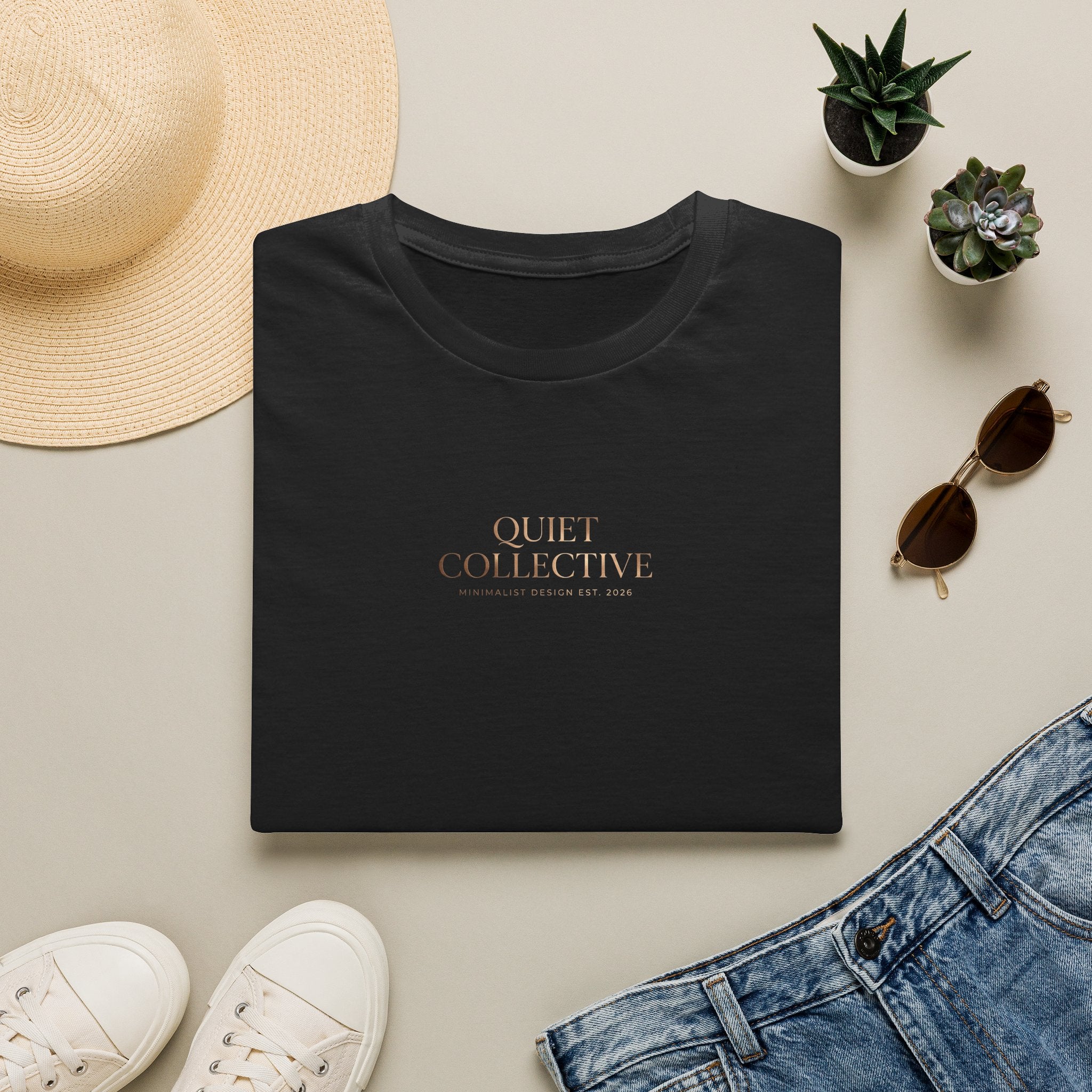 Quiet Collective T-Shirt — Minimalist Relaxed Graphic Tee