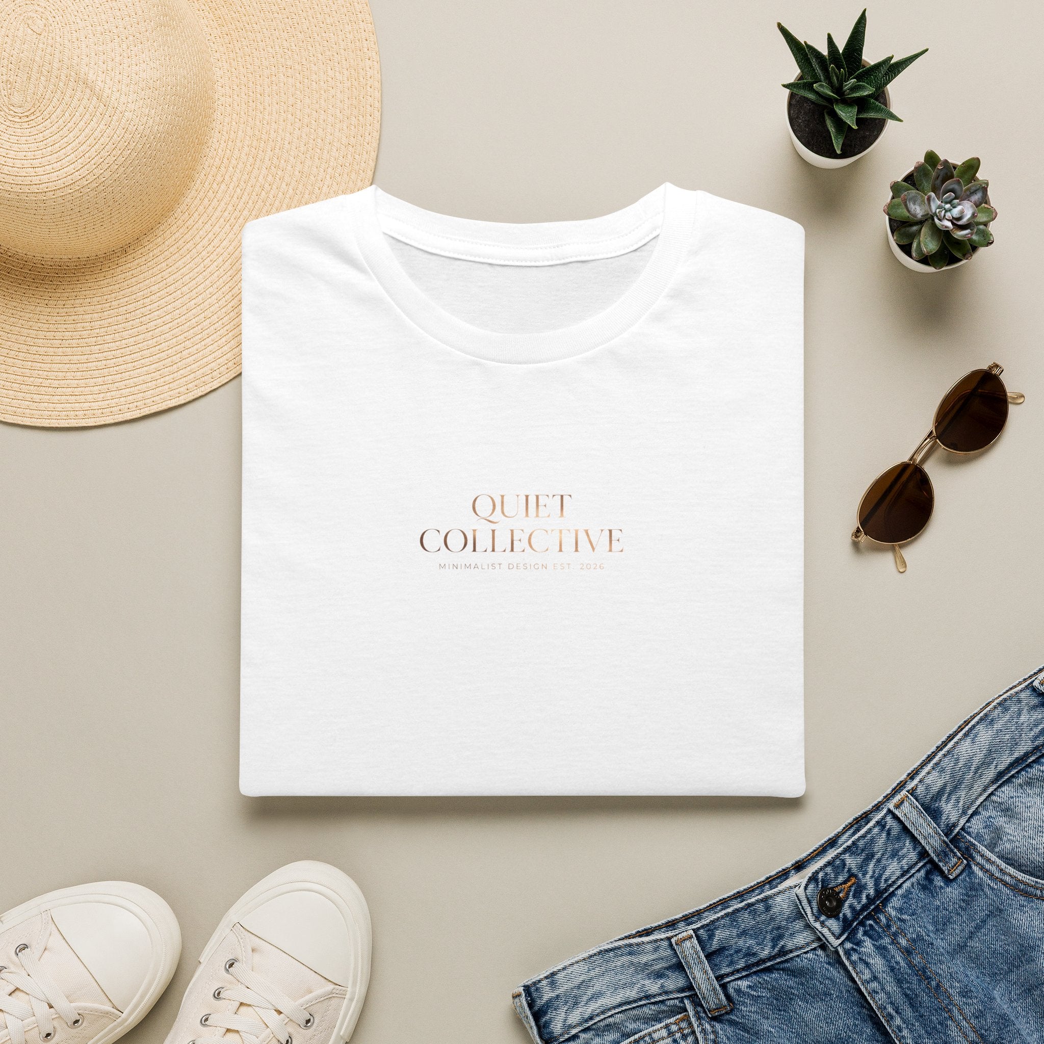 Quiet Collective T-Shirt — Minimalist Relaxed Graphic Tee