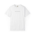 Quiet Collective minimalist logo T-Shirt | small chest text, white